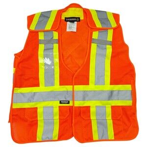 Orange High Visibility Reflective Vest Safety Class 2 Type R Terra Hi-Vis S/M